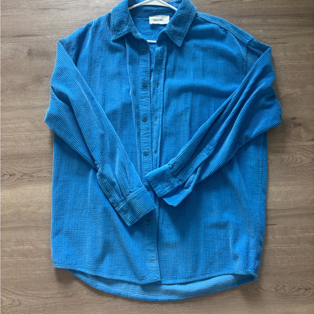 American Vintage Sky Blue Cotton Shirt